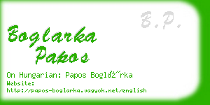 boglarka papos business card